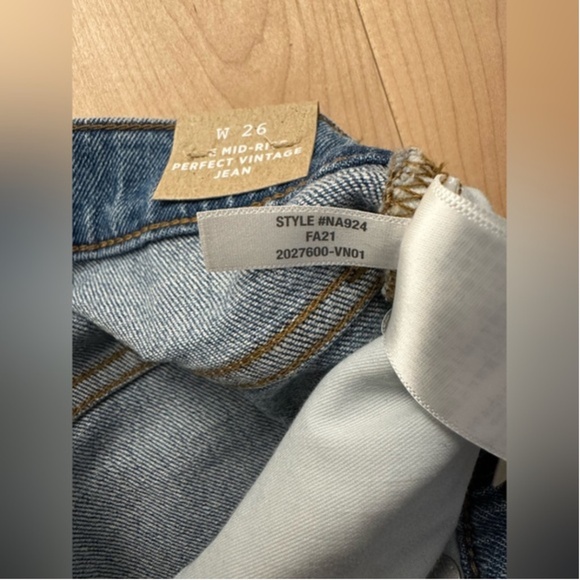 BNWT- Madewell 'Perfect Vintage Crop' Raw Hem Jeans (26) - Picture 11 of 12